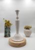 A pair of large column candlesticks, candle holder | Decorative Objects by ENOceramics. Item composed of ceramic in boho or contemporary style