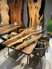 Custom epoxy dining table, Walnut table, Clear epoxy | Tables by Brave Wood. Item composed of walnut in modern or rustic style