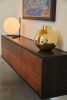 "Cave" Credenza Wall Mount | Storage by Joe Cauvel of Cauv Design. Item made of oak wood with steel