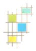 "Axial" Glass and Metal Wall Art Sculpture | Wall Sculpture in Wall Hangings by Karo Studios. Item composed of metal and glass