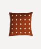 Path Of The Sun Handwoven Cushion (Rust) | Pillows by Routes Interiors. Item composed of cotton in boho or eclectic & maximalism style