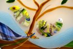 Reaching for the Sky | Wall Sculpture in Wall Hangings by Bonnie Rubinstein Glass Studio | Hennepin County Medical Center: Orange Building in Minneapolis. Item made of glass
