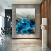'Oyster IX' - Luxury Abstract Resin Artwork | Paintings by Christina Twomey Art + Design. Item made of birch wood compatible with minimalism and contemporary style