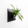 Node XL Wall Planter, 15" Mid Century Modern Planter, Black | Plant Hanger in Plants & Landscape by Pandemic Design Studio. Item composed of stoneware compatible with minimalism and mid century modern style