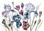 Irises No. 2 : Original Watercolor Painting | Paintings by Elizabeth Beckerlily bouquet. Item made of paper works with boho & minimalism style