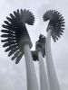 Jeux de clés | Public Sculptures by COOKE-SASSEVILLE | Stade De La Cité Des Jeunes in Rivière-du-Loup. Item composed of steel