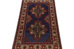 Rug & Kilim's Baluch Tribal Runner in Red, Blue & Brown | Area Rug in Rugs by Rug and Kilim