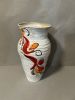 Vase With Underglaze leaf design | Vases & Vessels by Sheila Blunt