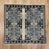 Hand-woven Turkish Rug Doormat| 2.1 x 2.2 | Small Rug in Rugs by Wool and Rug. Item made of wool compatible with contemporary and country & farmhouse style