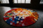 Art rug Collection Islands Golden Island | Small Rug in Rugs by PANOPTIKUM COLLECTIONS. Item made of wool