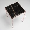 Forma Prima – Noir Spazzolato e Rame side table | Tables by DFdesignLab - Nicola Di Froscia. Item made of copper & marble compatible with contemporary and modern style