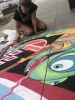 Kombuchameleon (Chalk-Art) | Murals by ShammyBuns Art (SBA) | KC Kombucha in Sacramento. Item composed of synthetic