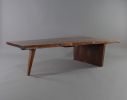 Solid walnut dining table inspired by George Nakasahima | Desk in Tables by GideonRettichWoodworker. Item composed of walnut in minimalism or mid century modern style