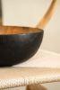 Handcarved Extra Large Charred Wooden Bowl | Dinnerware by Creating Comfort Lab
