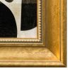 Contemporary Black and White Paper Collage in Vintage Frame | Oil And Acrylic Painting in Paintings by Suzanne Nicoll Studio. Item composed of wood and paper in minimalism or mid century modern style