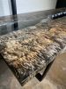 Quilted Maple Ebonized River Table | Dining Table in Tables by Live Edge Lust. Item composed of maple wood & steel