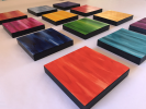 Wall of Color, Multicolor, 12 panels, by Paula Gibbs | Wall Sculpture in Wall Hangings by Paula Gibbs | Tucson in Tucson. Item composed of wood