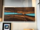 Epoxy and Wood Wall Art | Wall Sculpture in Wall Hangings by Fjelsted Nord LLC. Item made of birch wood & synthetic