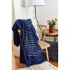Rosewood Indigo Throw | Linens & Bedding by Studio Variously. Item composed of cotton in modern style
