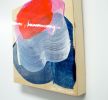 Out of the Blue 08 | Oil And Acrylic Painting in Paintings by Claire Desjardins. Item composed of wood and synthetic