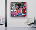Lost and Found | Mixed Media by Paula Saslow, Copper Rose Art. Item made of canvas compatible with contemporary and urban style