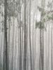 Foggy Forest Lampshade | Floor Lamp in Lamps by Ri Anderson. Item made of paper