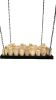 Custom made dinning chandelier with alabaster candles. | Chandeliers by Custom Lighting by Prestige Chandelier. Item composed of metal & marble
