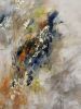 Goldie 🔴 | Oil And Acrylic Painting in Paintings by Darlene Watson Abstract Artist. Item composed of canvas & synthetic