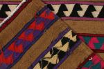 Vintage Turkish Kilim rug in Brown, Rare Pink and Blue | Area Rug in Rugs by Rug and Kilim