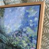 Monets Garden Bridge | Oil And Acrylic Painting in Paintings by Meredith H. Item composed of canvas in boho or mid century modern style