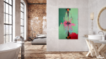 Reflected Silence — Alienation Series (Diptych) | Paintings by Gela Mikava. Item made of fabric compatible with minimalism and contemporary style