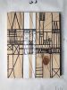 Parallels Black and White, I | Oil And Acrylic Painting in Paintings by Atelier Stumpo. Item made of wood & synthetic