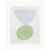 Grey Over Green - original handmade silkscreen print | Prints by Emma Lawrenson. Item composed of paper