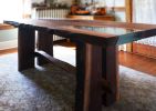 Walnut dining table with epoxy inlay | Tables by Abodeacious