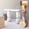 Escalera Hand Carved Log Table | End Table in Tables by Pfeifer Studio. Item composed of wood