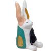 Disapproving Bunny- Wavy | Sculptures by Fuzz E. Grant. Item composed of synthetic