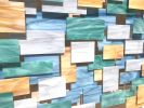 "Enchanted" Glass and Metal Wall Sculpture | Wall Hangings by Karo Studios. Item made of metal with glass