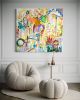 Metamorphosis | Oil And Acrylic Painting in Paintings by Gaby Castro Joffroy. Item made of canvas works with contemporary & eclectic & maximalism style