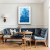 The Day Begins: 35 x 23" original cyanotype, ed. 1 of 3) | Photography by Christine So. Item composed of paper in rustic or traditional style