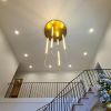 Harp Chandelier | Chandeliers by Neptune Glassworks | ROW DTLA in Los Angeles. Item composed of brass & glass