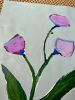 Pink Tulips | Oil And Acrylic Painting in Paintings by Erin Donahue Tice Fine Art. Item made of paper & synthetic