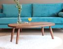 Walnut Oval Coffee Table , Unique Mid Century Coffee Table | Tables by OzzWoodArt. Item composed of walnut compatible with mid century modern and contemporary style