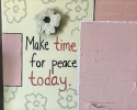 "Peaceful Reminders" #3 Painting | Mixed Media by Peace Peep Designs. Item made of canvas