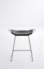 ¨Hug¨Kitchen Bar Stool Brass Steel & Tan Leather | Counter Stool in Chairs by Jover + Valls. Item composed of steel & leather