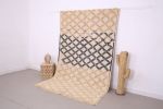 Beige Vintage Moroccan Rug 5.8 x 9.3 ft - Berber Wool Rug | Area Rug in Rugs by BerberHand. Item made of wool works with boho style