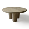 Chunky three legged coffee table | Tables by Crafted Glory. Item made of wood works with scandinavian style