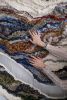 Galaxy Heart - galaxy inspired woven tapestry | Wall Hangings by Rebecca Whitaker Art. Item composed of cotton & fiber compatible with contemporary and eclectic & maximalism style
