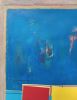 Blue composition III | Oil And Acrylic Painting in Paintings by Luis Medina. Item composed of paper in minimalism or contemporary style