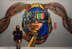 Vrex Lounge Mural | Murals by Isabella Addison | Rex Baron Boca in Boca Raton