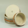 Porcelain dishes and jug in 'Reeds' design | Bowl in Dinnerware by Kyra Mihailovic Ceramics. Item made of ceramic